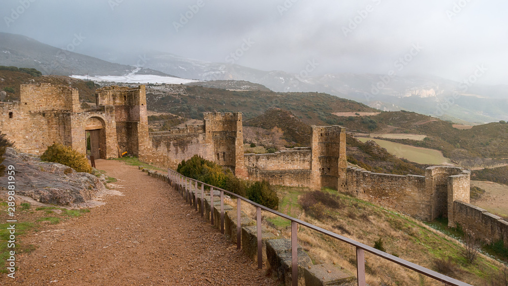 Medieval Castle of Loarre (Castillo de Loarre) in Huesca Province, Aragon, Spain Medieval Castle of Loarre (Castillo de Loarre) in Huesca Province, Aragon, Spain