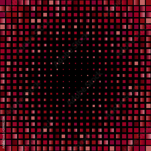 Mosaic background of red glitter