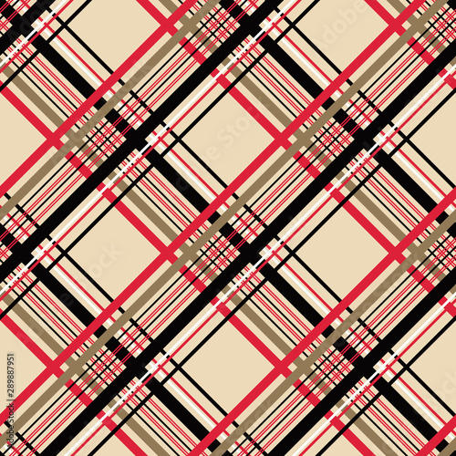 Checkered gingham fabric seamless pattern in black, white and blue, vector. EPS10