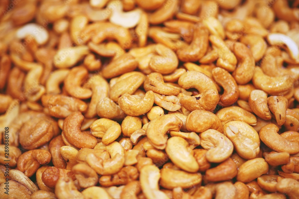 background from Close up of pile of cashew nut background from Close up of pile of cashew nut