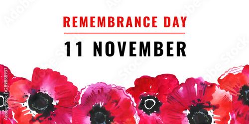 Foto Remembrance day design concept