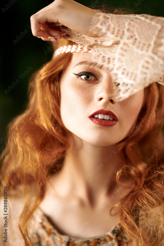 Fototapeta premium lace in the foreground