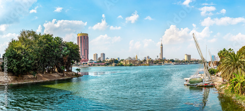 Cairo cityscape on Nile