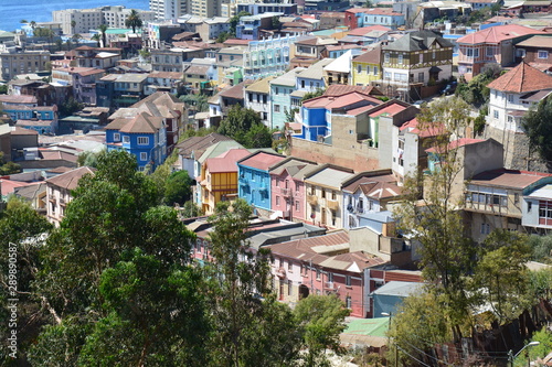 Ville colorée Valparaiso Chili