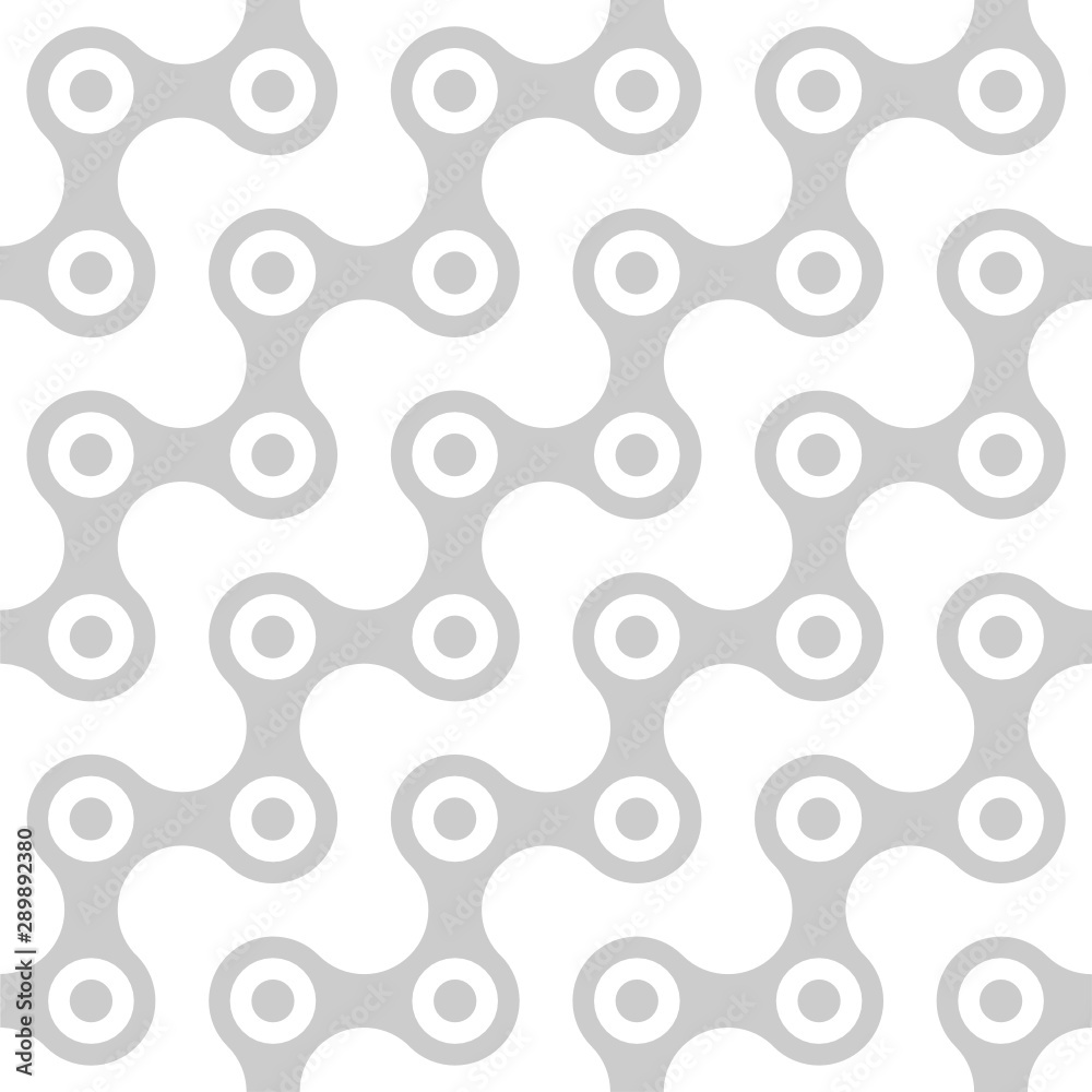 Vector geometric seamless pattern. Modern geometric background with circles.
