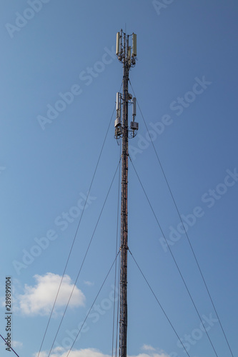 Cellular repeater, mast for broadcasting wireless communication and the Internet © Taras