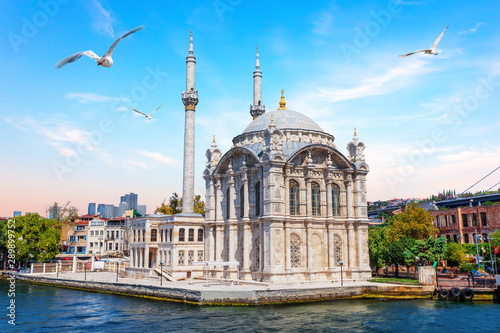 Ortakoy Mosque in the Bosphorus, Istanbul, Turkey