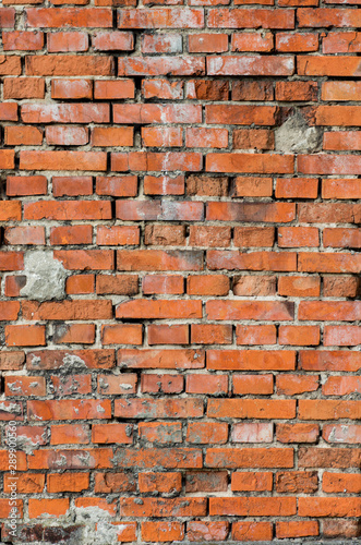 weathered red brick wall background