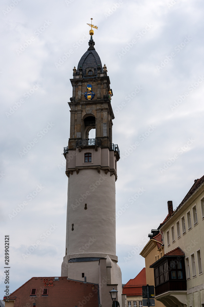 The Reichenturm (  tower ) in the city of Bautzen, Germany