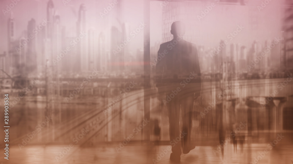 Mixed Media Double Exposure Business Technology Background. Mixed Media Double Exposure Business Technology Background.