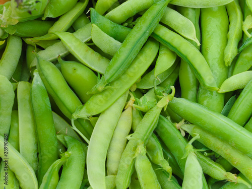  Background of pea pods. Bean background