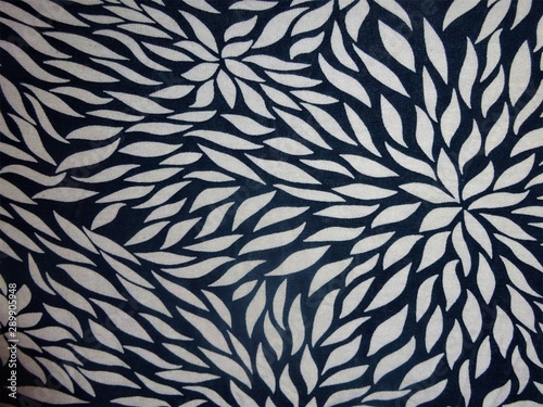 Fototapeta Naklejka Na Ścianę i Meble -  Texture tissus abstrait en bleu et blanc.