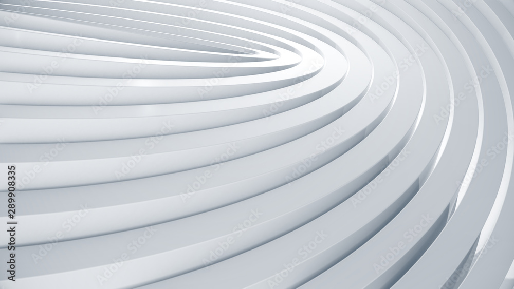 Obraz premium Curve abstract background. Clean and trendy wave texture for business slide concept. 3d illustration.