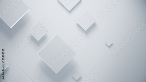 3d cubes illustration render. Creative geometric mosaic background with squares. Clean abstract texture in corporate style. Minimal pattern for business template.