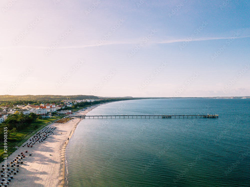 Binz auf der Insel Rügen von oben