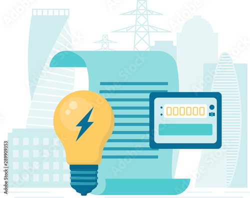 Flat style payment of utility bills icon. Unusual trend modern logo graphic art design isolated. concept of payment of debts for used house resources