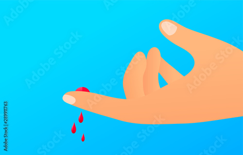 Flat finger cut concept