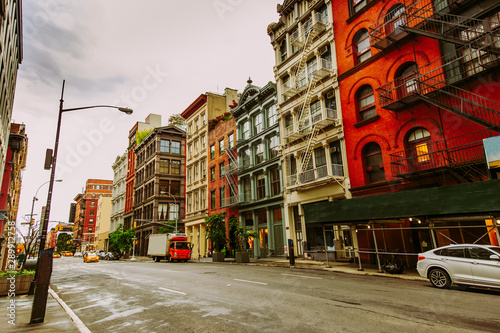 Broome St in SoHo District in New York City photo