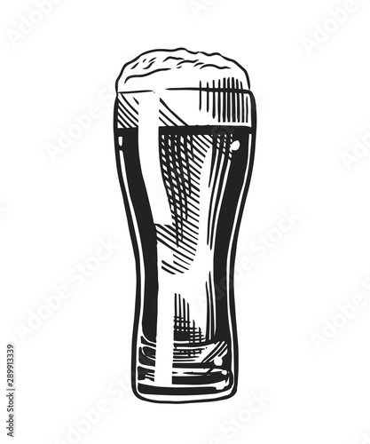beer glass sketch