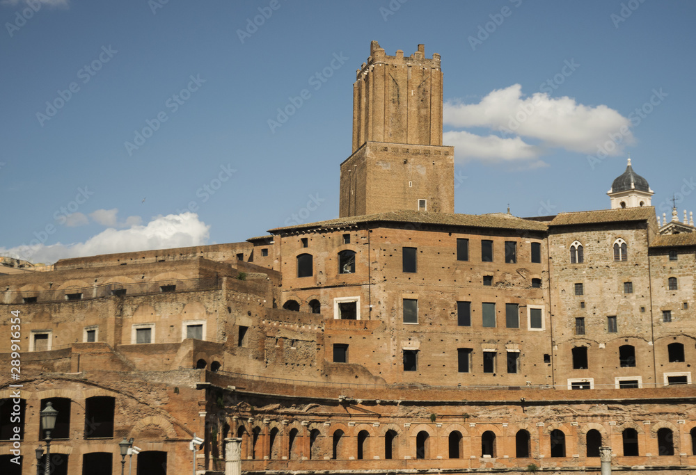 Trajan s Market ruins in the monumental city of Rome