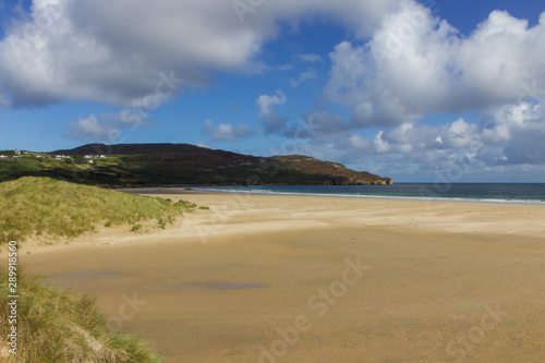 Beautiful Blue Flag Beach, Killahoey Strand near Dunfanaghy, Donegal, Ireland photo