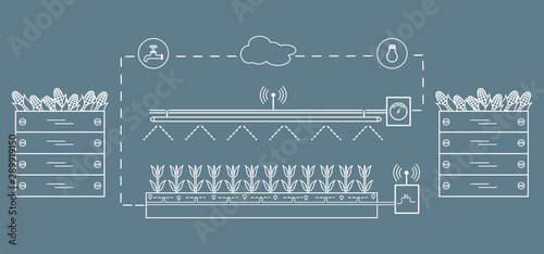 Smart farm and agriculture. New technologies.