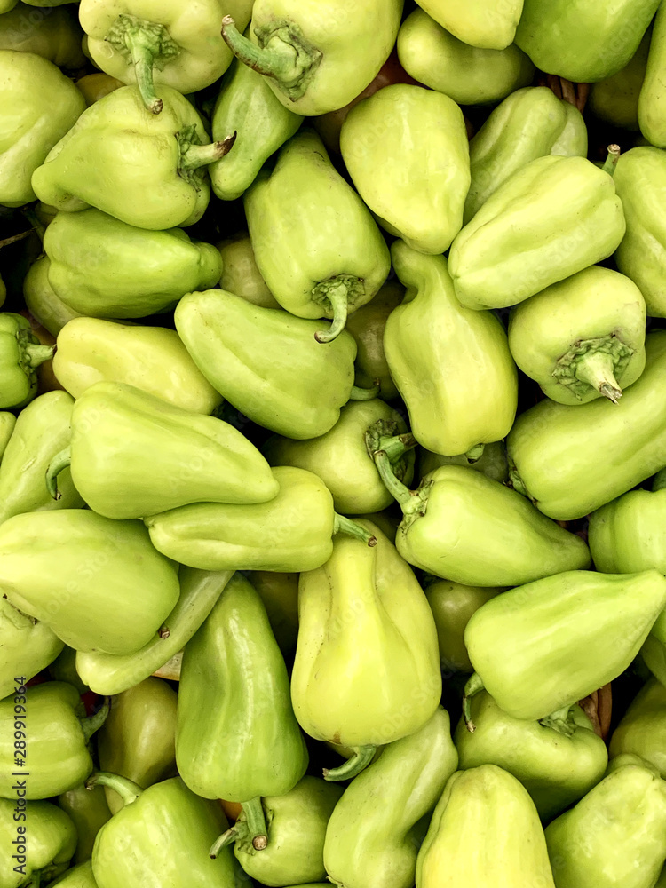 Fresh green bell pepper. Fresh green bell pepper flatlay. fresh green bell pepper background Fresh green bell pepper. Fresh green bell pepper flatlay. fresh green bell pepper background