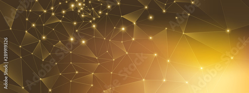Gold Technology Connection. Big Data 3d. High 