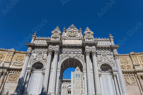 Dolmabahce entrance gate in Istanbul