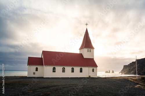 Typical icelandic church in Vik y Mirdal