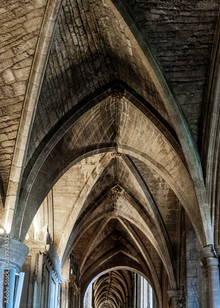 Church ceiling arches