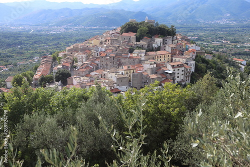 Monteroduni, Italy - September 15, 2019: The town of Monteroduni and view of the Pignatelli Castle photo