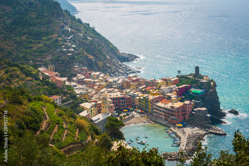 Village italien en bord de mer