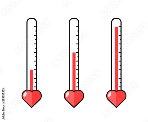 Love meter heart indicator. Love day full test valentine background card progress