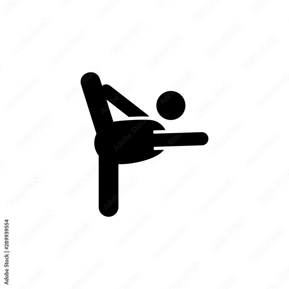 Yoga, pose, warrior icon. Element of fat man yoga icon Yoga, pose, warrior icon. Element of fat man yoga icon