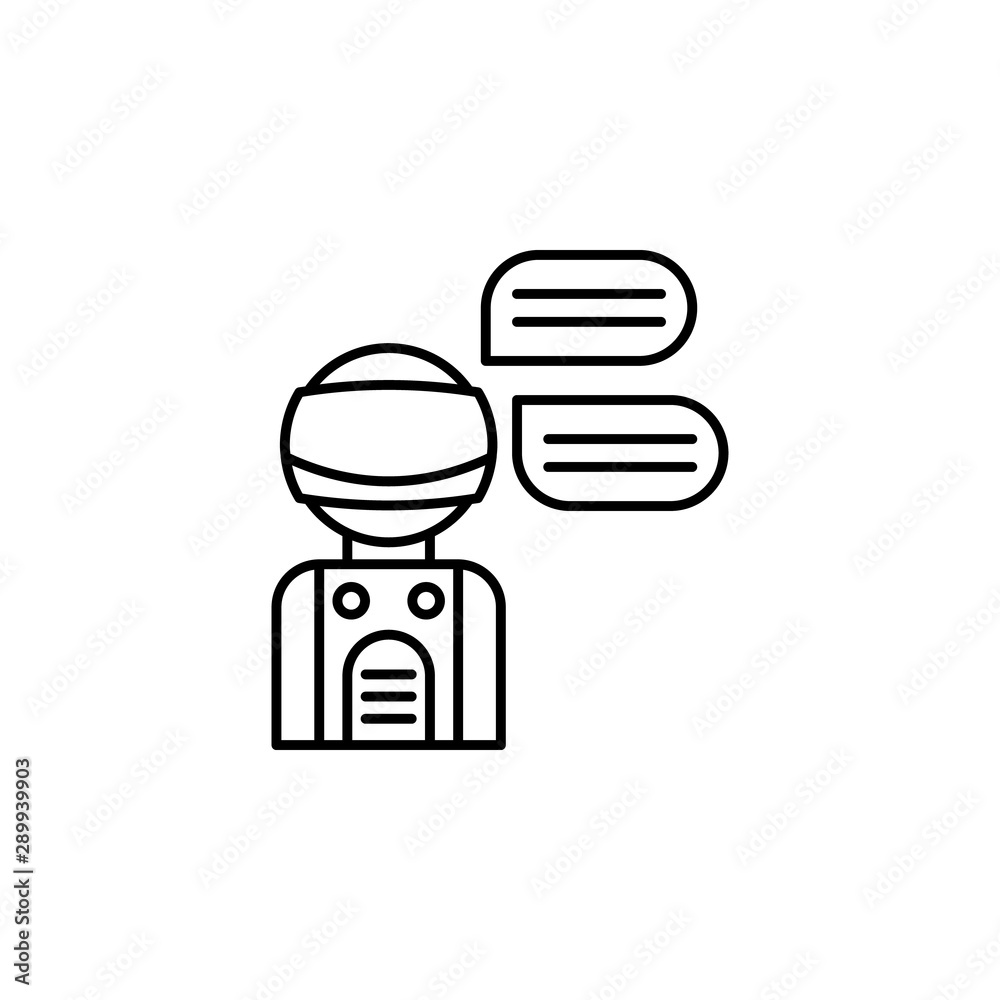 Fototapeta premium Astronaut avatar career character job people space icon. Element of futuristic t