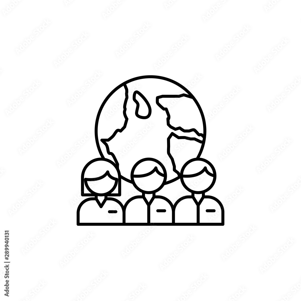 Team, global, recruitment icon. Element of recruitment thin line icon Team, global, recruitment icon. Element of recruitment thin line icon