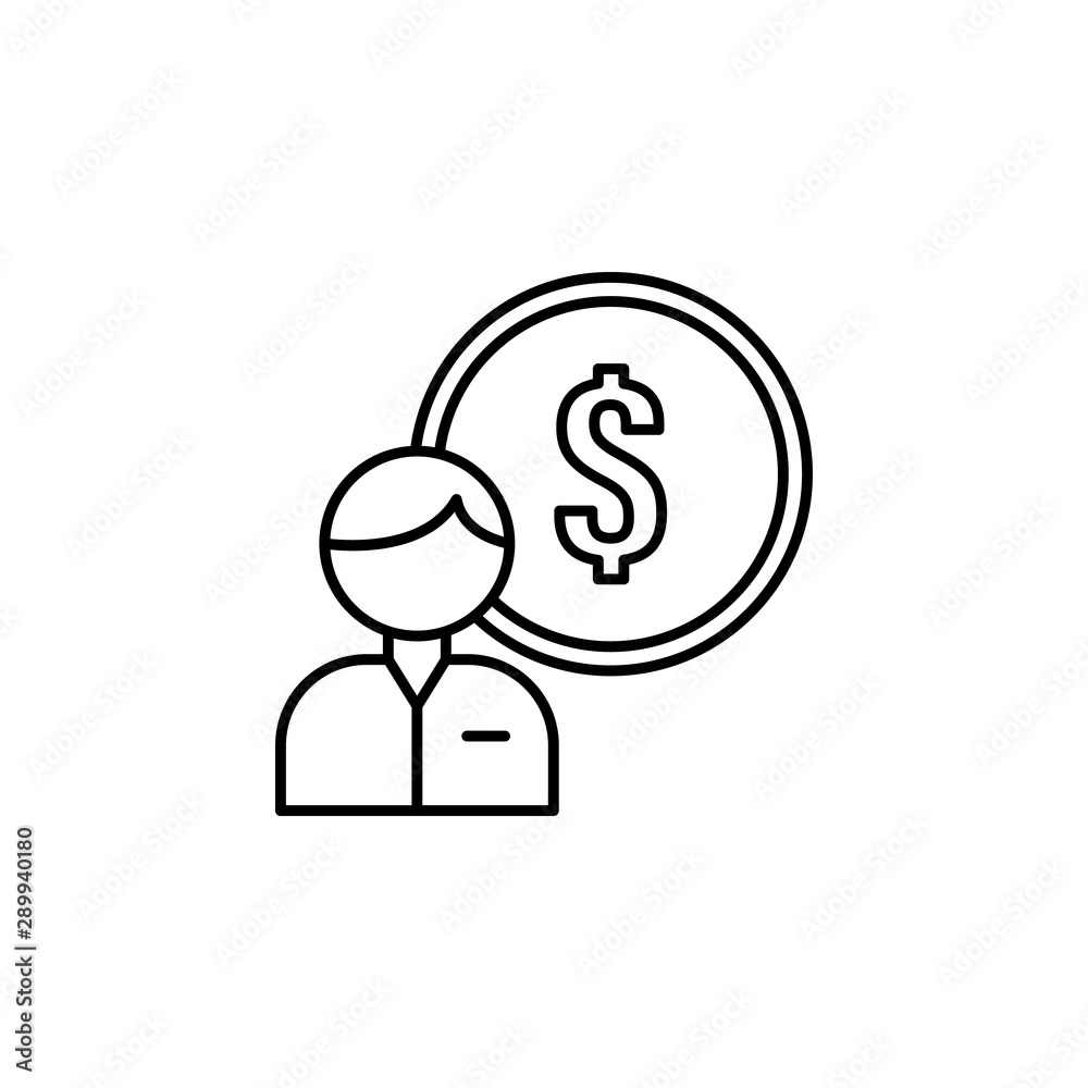Employee, recruitment icon. Element of recruitment thin line icon Employee, recruitment icon. Element of recruitment thin line icon