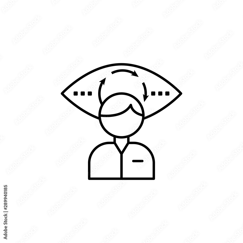 Candidate, eye, recruitment icon. Element of recruitment thin line icon Candidate, eye, recruitment icon. Element of recruitment thin line icon