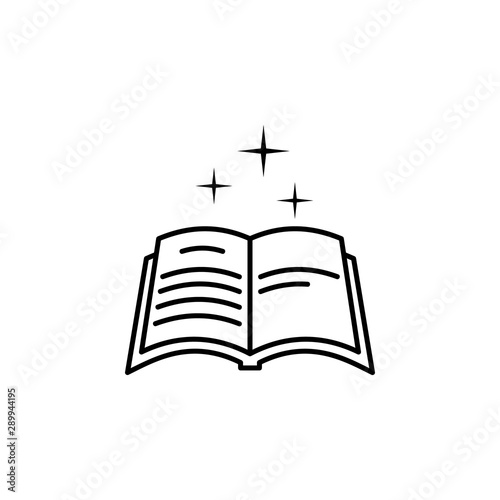 Spell book, fairy tale icon. Element of fairy Tale icon
