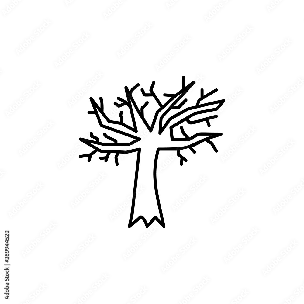 Fototapeta premium Scary tree icon. Element of fairy Tale icon