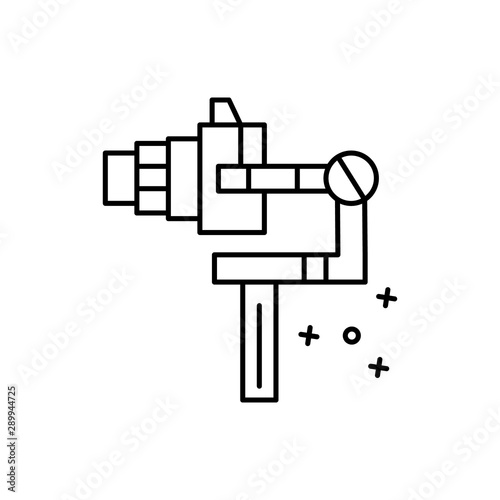 Gimbal, filming, camera icon. Element of film Industry icon