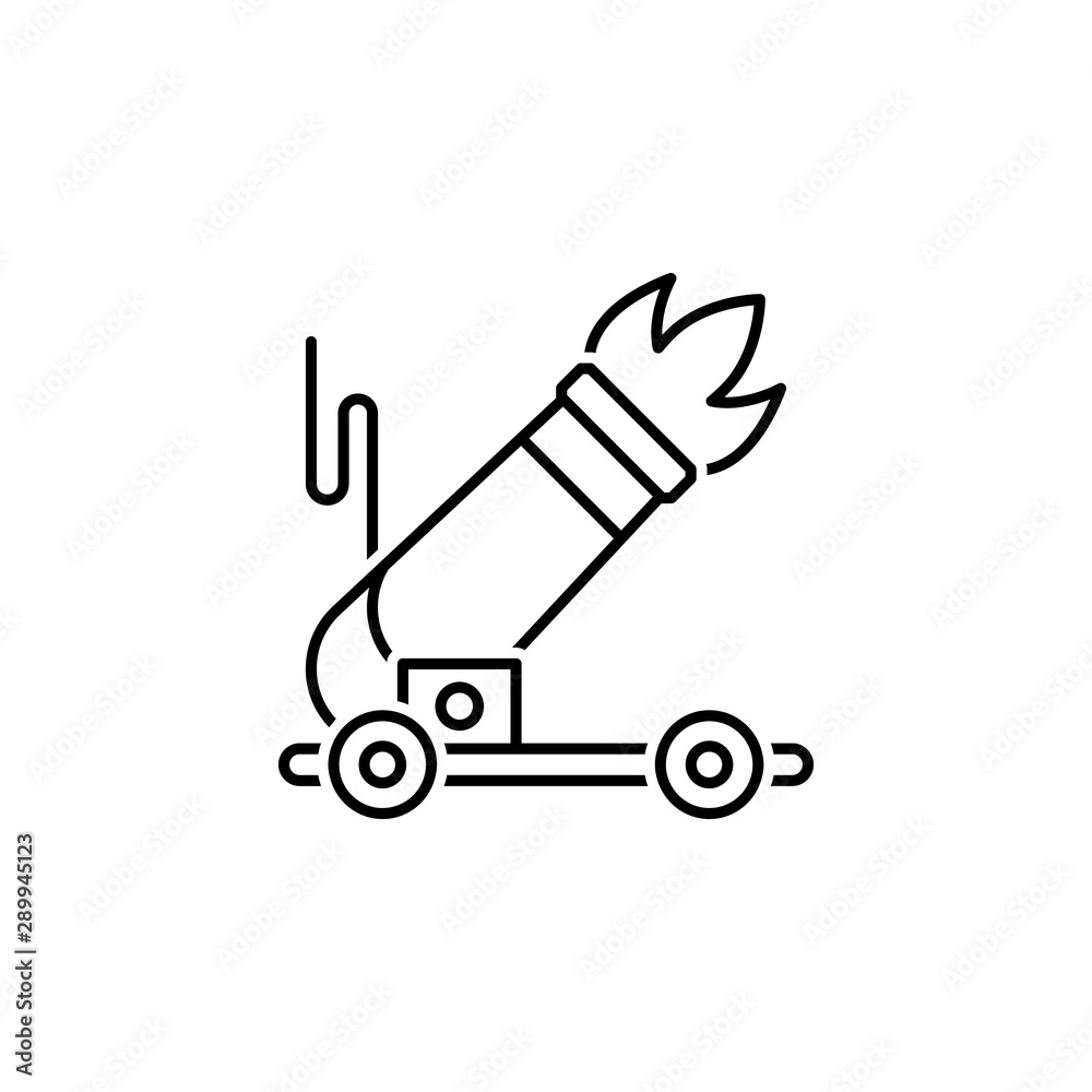 Cannon icon. Element of historical games icon Cannon icon. Element of historical games icon