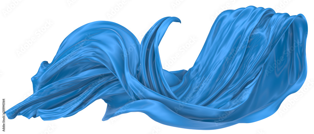 Plakat Abstract background of colored wavy silk or satin.