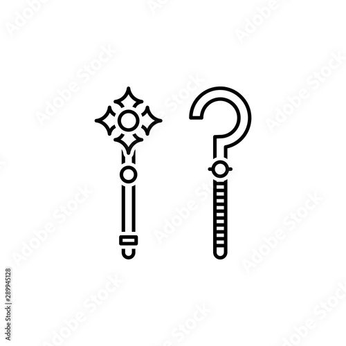 Wand icon. Element of historical games icon
