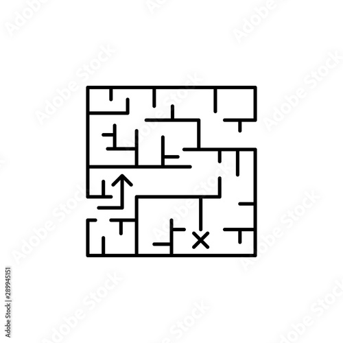 Labyrinth icon. Element of historical games icon