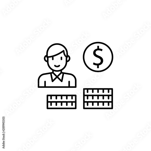 Salary icon. Element of interview icon