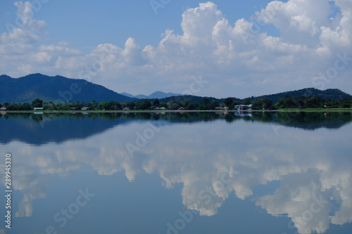 Serene lake,Mae Klong Dam,Thailand