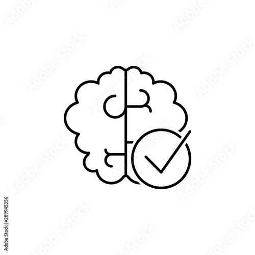 Brain icon. Element of interview icon