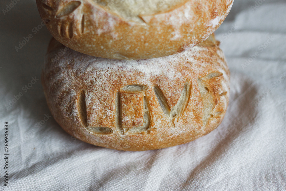 Homemade cake. Bread with pattern. Homemade cake. Bread with pattern.